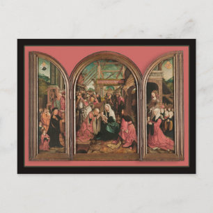Three Kings Worship Baby Jesus Postcard