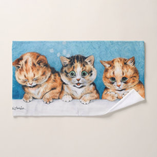 Three Kittens, Cat, Louis Wain Bath Towel Set