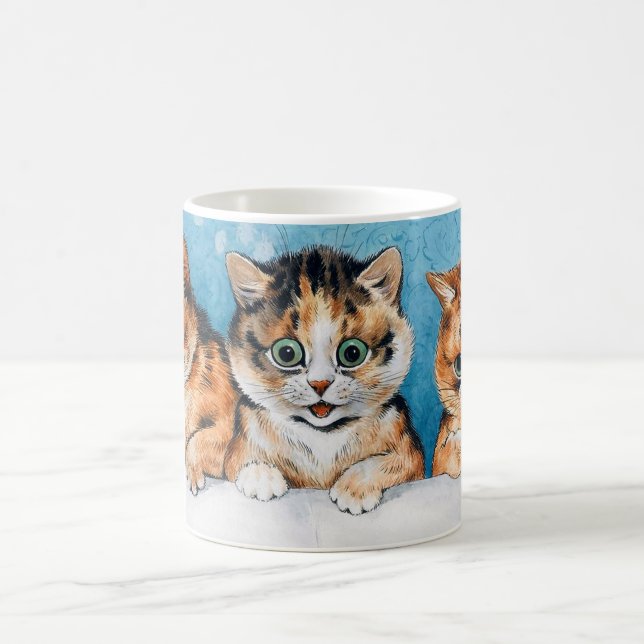 Three Kittens, Cat, Louis Wain Coffee Mug (Center)