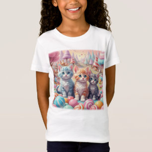 Three Kittens in Candy Land T-shirt