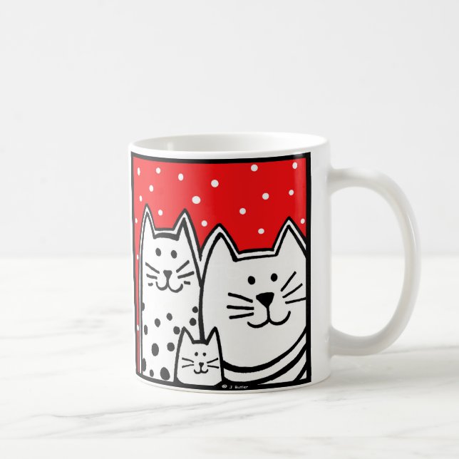 Three Kitties Coffee Mug (Right)