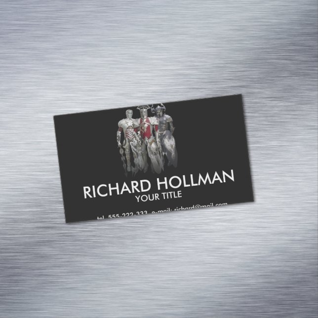 Three knights 	Magnetic business card (In Situ)