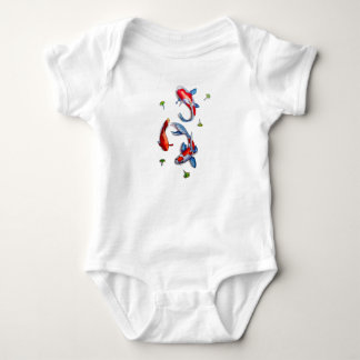three koi baby bodysuit
