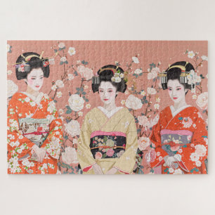 Three Kyoto Maikos Jigsaw Puzzle