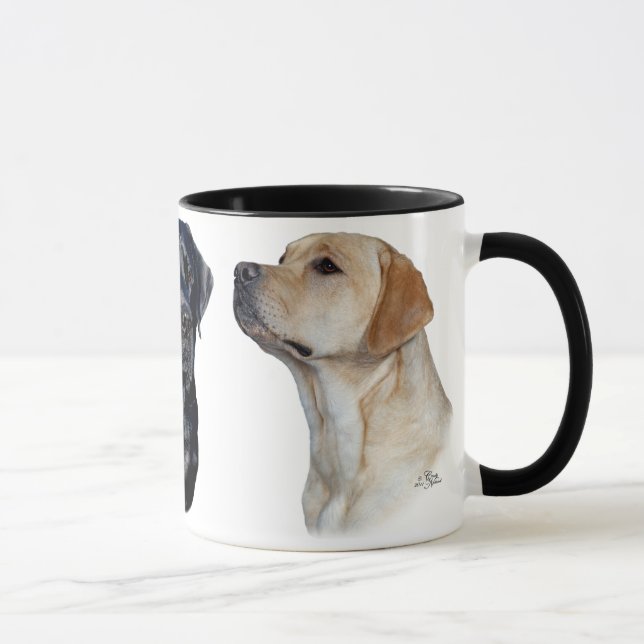 Three Labrador Retrievers Mug (Right)