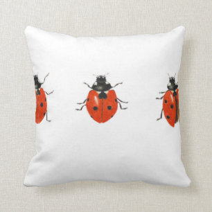 Three ladybirds 2013 cushion