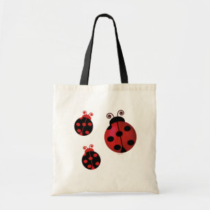 Three Ladybugs Tote Bag