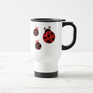 Three Ladybugs Travel Mug