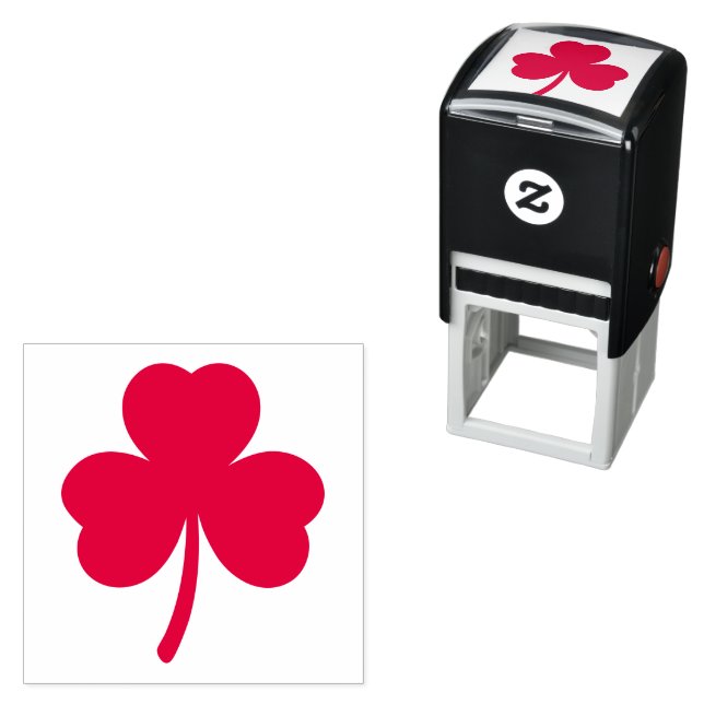 Three Leaf Clover Personalized Self Inking Stamp (In Situ)