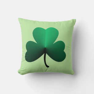 Three Leaf Green Clover Cushion