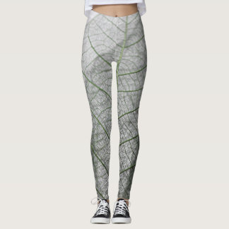 Three leaf skeletons leggings