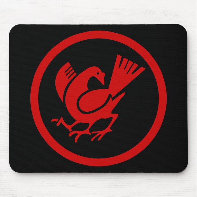 Three Legged Crow Mouse Mat (Front)