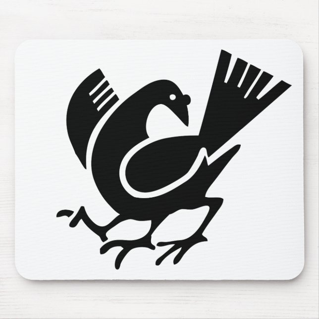 Three Legged Crow Mouse Mat (Front)