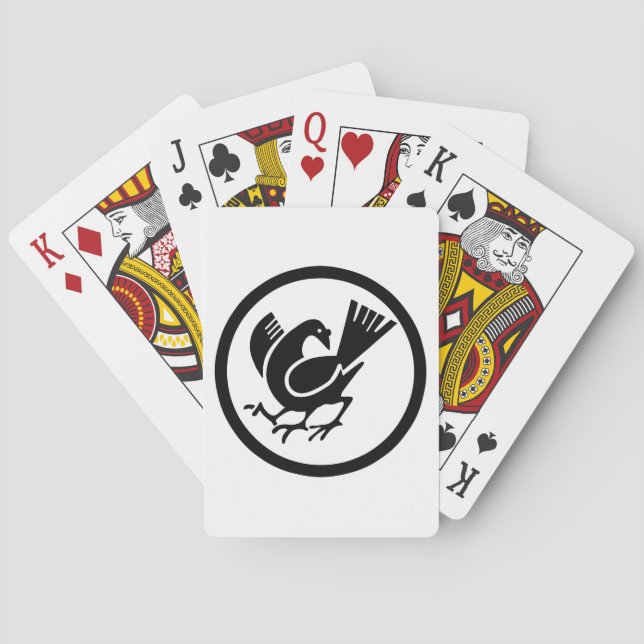 Three Legged Crow Playing Cards (Back)
