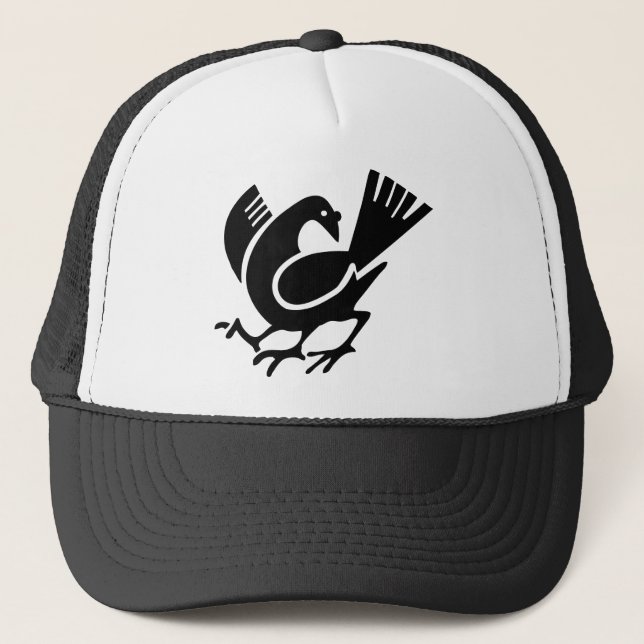 Three Legged Crow Trucker Hat (Front)