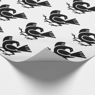Three Legged Crow Wrapping Paper