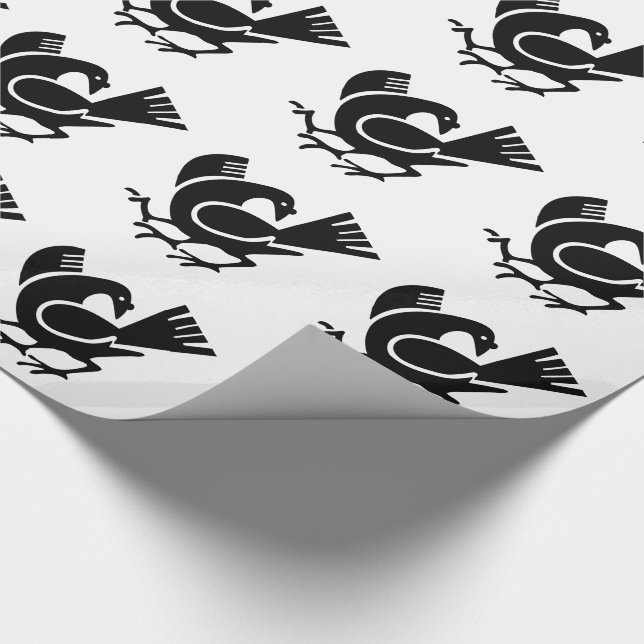 Three Legged Crow Wrapping Paper (Corner)