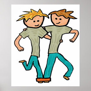 Three Legged Race Poster