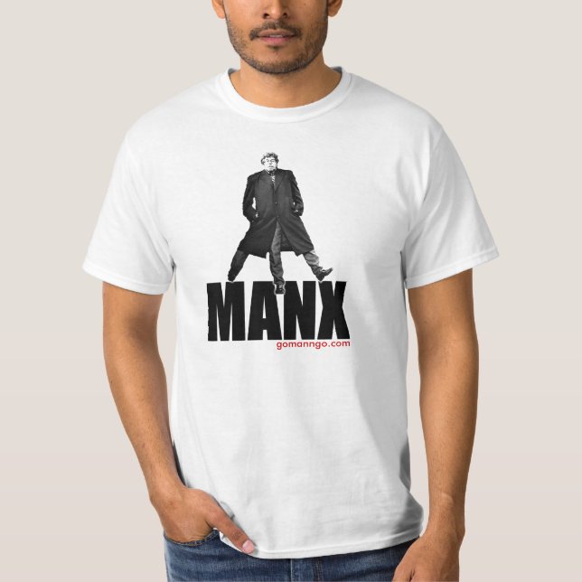Three legs = Manx T-Shirt (Front)