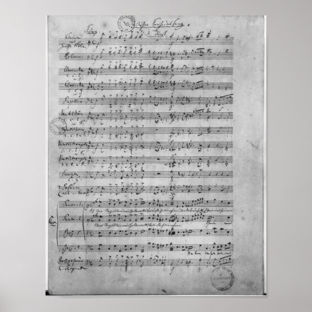 Three Lieder Poster (Front)