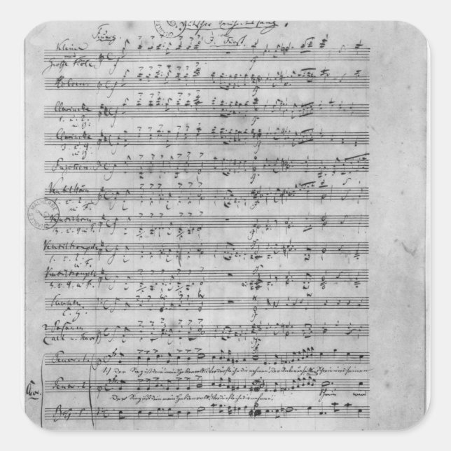 Three Lieder Square Sticker (Front)