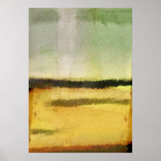 Three Line Digital Abstract Painting Poster