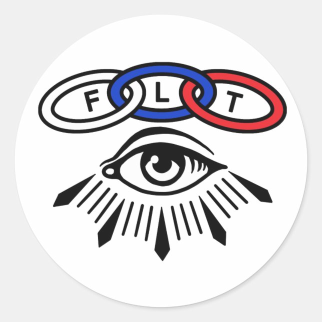 Three Links and Eye IOOF Sticker (Front)