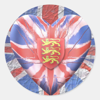 Three Lions Classic Round Sticker