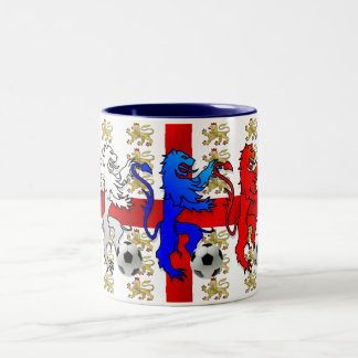 Three Lions football fans England mug
