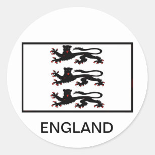 Three Lions of England Classic Round Sticker