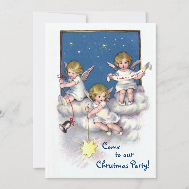 Three Little Angels Invitation (Front)