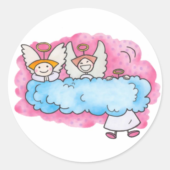Three Little Angels Sticker (Front)