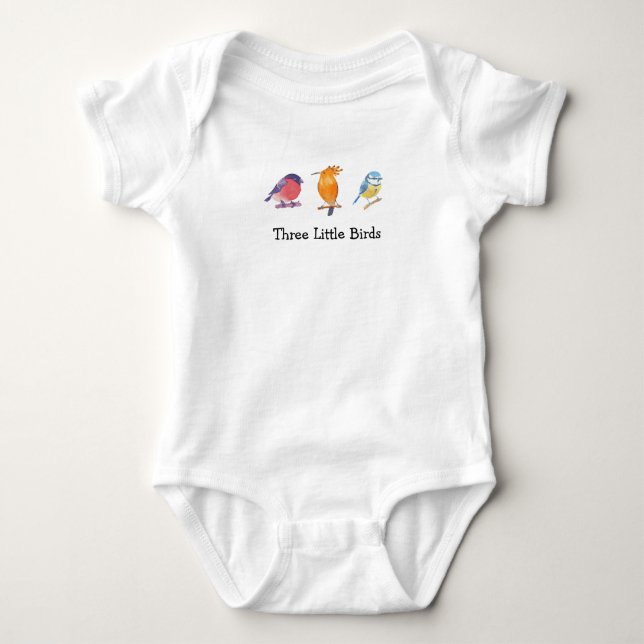 Three Little Birds Baby Bodysuit (Front)