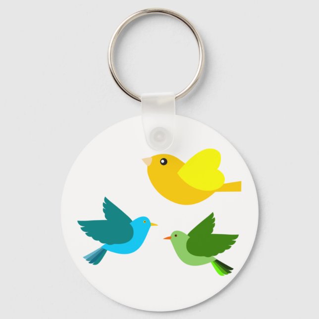 Three Little Birds Key Ring (Front)
