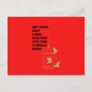 Three Little Birds Postcard