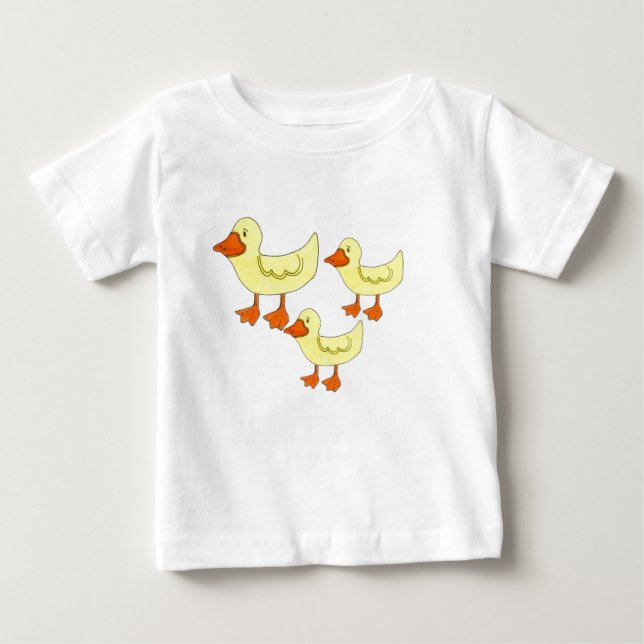 Three Little Ducks Baby T-Shirt (Front)