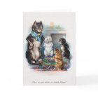 Three Little Kittens and Mother, Louis Wain