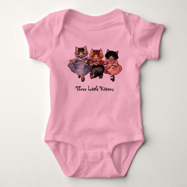 Three Little Kittens Baby Bodysuit (Front)