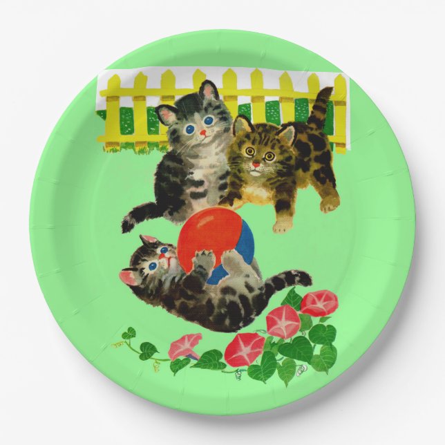 three little kittens paper plate (Front)