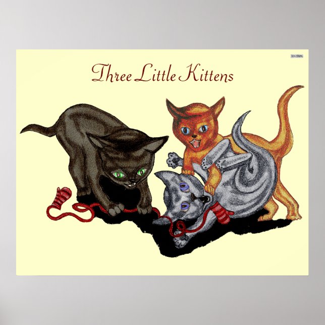 Three Little Kittens Poster (Front)