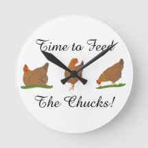 Three Little Ladies Hen Clock