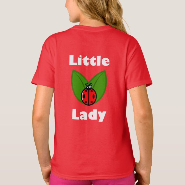 Three Little Ladybugs - Girls' Basic T-Shirt (Back)