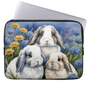 Three Little Lop Bunnies Electronics Bag