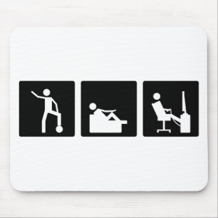 Three Little Pics - Men 5 Mouse Mat