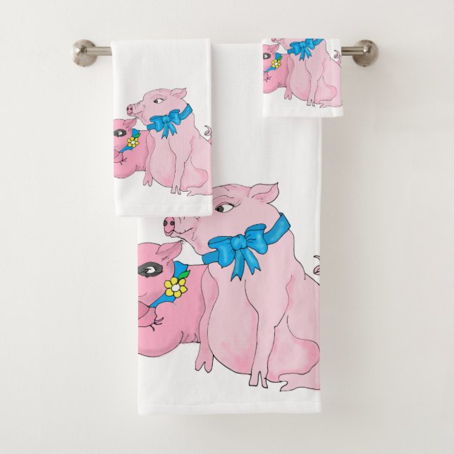 Three little pigs bath towel set (Insitu)