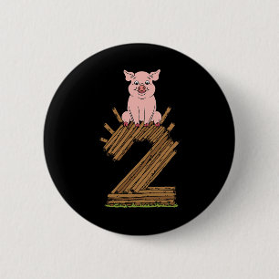 Three Little Pigs Pig 2 Easy Costume Kids Men Wome 6 Cm Round Badge