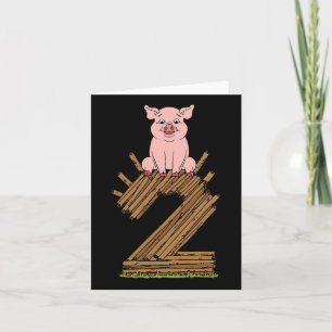 Three Little Pigs Pig 2 Easy Costume Kids Men Wome Card