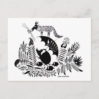 Three Little Pigs Postcard