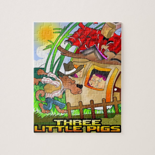 Three Little Pigs Puzzle (Vertical)