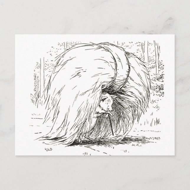 Three Little Pigs: The First Little Pig Postcard (Front)